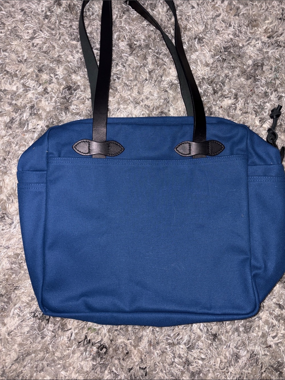 Filson Hermlock Tote with Black Leather Handles - Picture 3 of 13